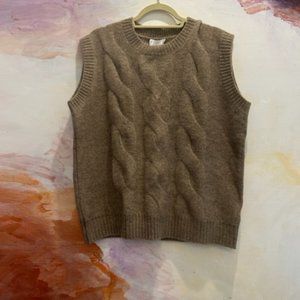 Line & Dot Bershka Vest in Taupe